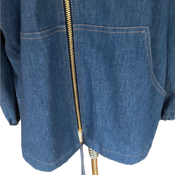1980 Koret City Blues Hooded‎ Light Denim Zip Up Jacket - Picture 3 of 6